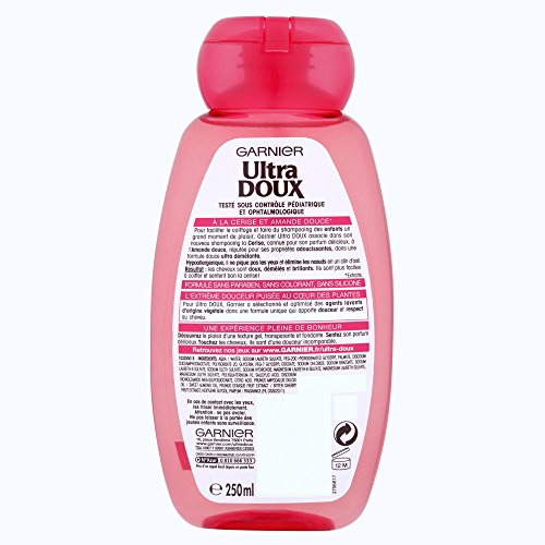 Garnier Ulta Doux, Champú 2 en 1 unisex niños, ultra suave - Pack de 3 x 250 ml (Total: 750 ml)