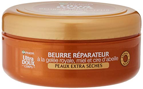 Garnier Ultra Doux Corps Beurre Réparateur Peaux extra sèches Trésors de Miel 200 ml, Lot de 2