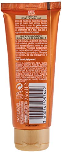 Garnier Ultra Doux Trésors de Miel – Crema de manos reparadora para pieles ultrasecas, 75 ml