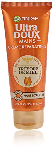 Garnier Ultra Doux Trésors de Miel – Crema de manos reparadora para pieles ultrasecas, 75 ml