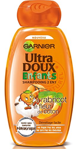 Garnier - Ultra Suave y niños de algodón de la flor de albaricoque - Niños Champú 400ml - juego de 4