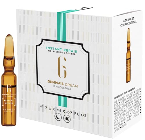 Gemma´s Dream - Instant Repair - Skin Booster para Tratamiento de Día y Noche - Efecto Reparador, Descongestivo, Hidratante, Regenerador, Instantaneo y Progresivo - 7 Ampollas de 2ml