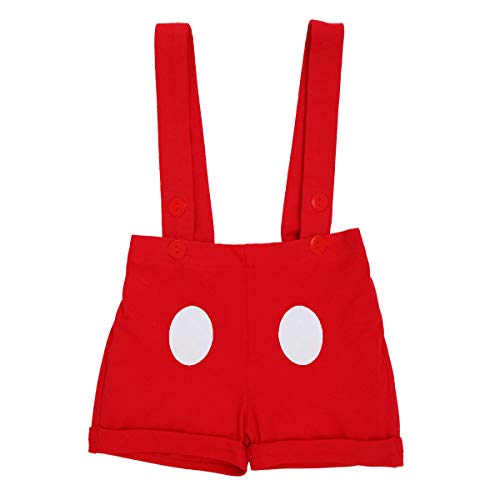 Gentleman - Accesorio para fotos de primer cumpleaños con diseño de Mickey para bebés y niños, Rojo+negro, 24 meses