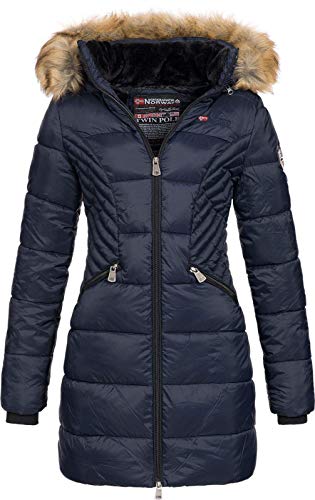 Geographical Norway Abby - Chaqueta Acolchada para Mujer (Marino, S)