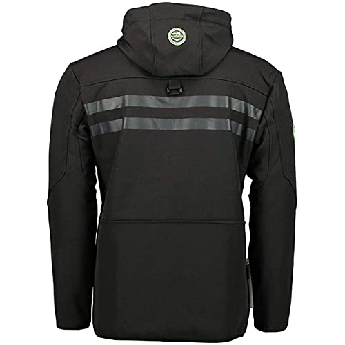 Geographical Norway Chaqueta softshell de los hombres en el exterior Rainman Turbo-Dry Capucha - Negro, M…