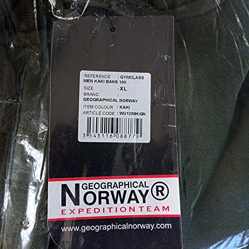 Geographical Norway Sudadera con capucha para hombre caqui L