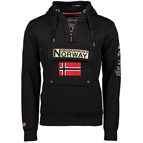 Geographical Norway - Sudadera DE Hombre GYMCLASS Negro L