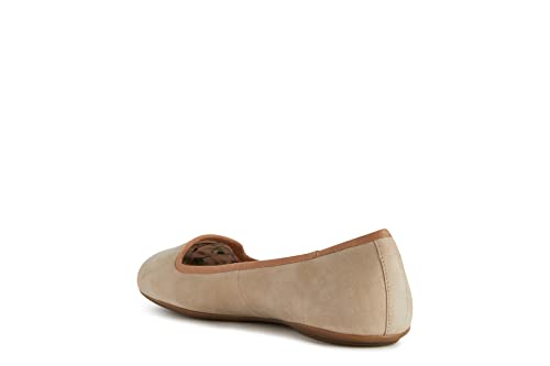 Geox D Palmaria, Ballet Plano Mujer, LT Taupe/DK Skin, 42 EU