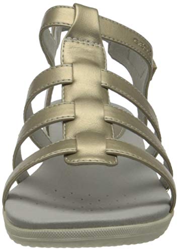 Geox D Sandal Vega B, Sandalia. Mujer, champán, 39 EU