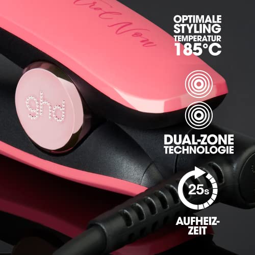 ghd gold Take control now - Plancha de Pelo Profesional, tecnología dual zone, rosa, edición 2021