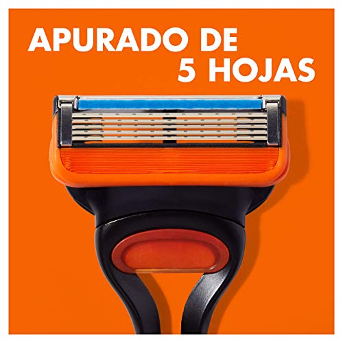 Gillette Fusion 5 Cuchillas de Afeitar Hombre, Paquete de 12 Cuchillas de Recambio