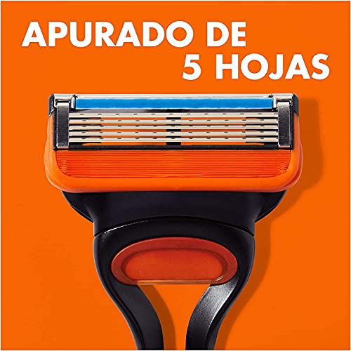 Gillette Fusion 5 Cuchillas de Afeitar Hombre, Paquete de 4 Cuchillas de Recambio