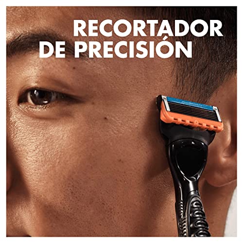 Gillette Fusion 5 Power Cuchillas de Afeitar Hombre, Paquete de 8 Cuchillas de Recambio