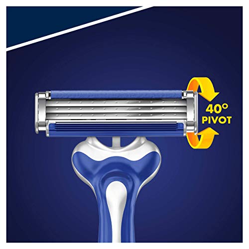 Gillette Sensor3 Comfort Maquinillas de Afeitar Desechables Hombre, Paquete de 8 Cuchillas de Afeitar