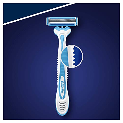 Gillette Sensor3 Cool Maquinilla Desechable para Hombre - 3 Unidades