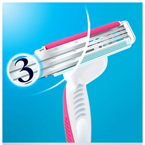 Gillette Venus3 - Cuchillas de afeitar desechables para mujer (6 unidades por paquete)