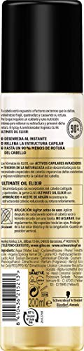 Gliss - Acondicionador Bifásico Sin Aclarado Express para pelo castigado o quebradizo - Ultimate Oil Elixir - 6uds de 200ml (1.200ml) - Gama Nutrición