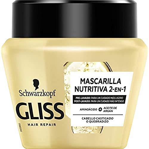 Gliss - Mascarilla Ultimate Oil Elixir, Schwarzkopf, Negro, 300 Mililitros