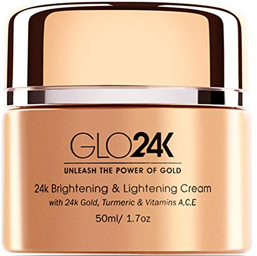 GLO24K Crema aclarante y aclaradora con oro de 24 k, cúrcuma y vitaminas A, C, E