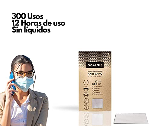 Goalsis - Gamuzas Microfibra Antivaho | Premium | Sin necesidad de liquidos adicionales | Toallita de uso en seco, para GAFAS y lentes | Libre de P.F.O.A.