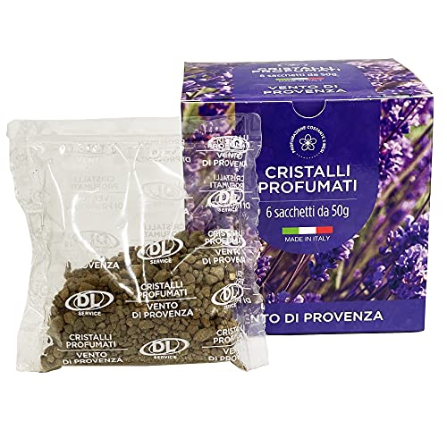 Gránulos perfumados para aspiradora – Cristales para el ambiente – Caja de 6 bolsitas de 50 g (vento de Provenza)