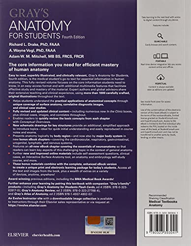 Gray's Anatomy for Students, 4e: With Student Consult Online Access