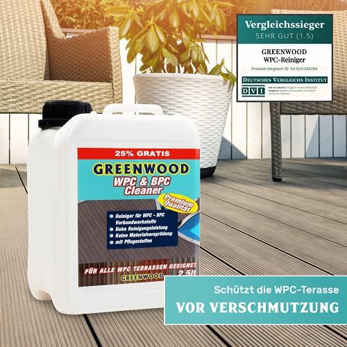 Greenwood – WPC limpiador 2,5 lt. con cuidado sustancias de Súper Concentrado. WPC limpiador PH neutro