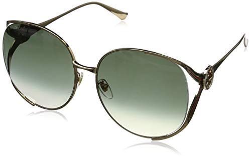 Gucci GG0225S 002 Gafas de Sol, Dorado (2/Brown), 63 para Mujer