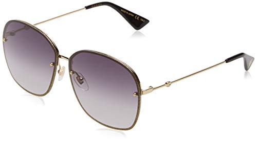 Gucci GG0228S 002 Gafas de Sol, Dorado (2/Grey), 63 para Mujer