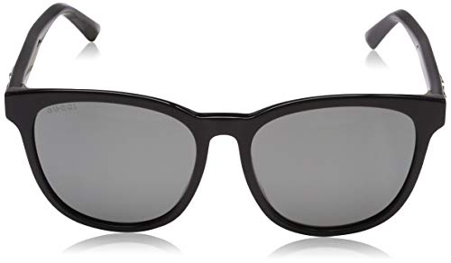 Gucci GG0232SK 002 Gafas de Sol, Negro (2/Grey), 56 para Mujer