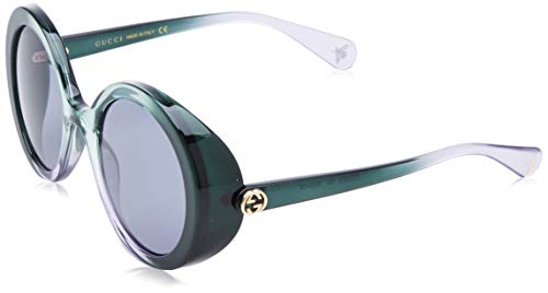 Gucci GG0367S-006 Gafas de Sol, Verde/Gris, 53 para Mujer