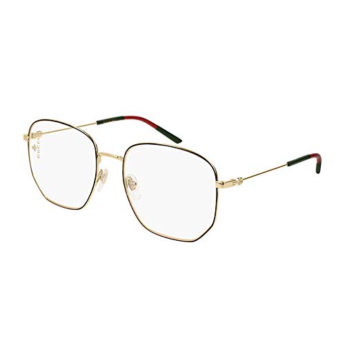 Gucci GG0396O-001 Estuches para anteojos, Dorado, 56.0 para Mujer