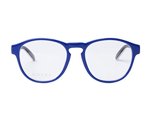 Gucci - Montura de gafas - para hombre Azul Glã¤nzend Blau - Schwarz 50