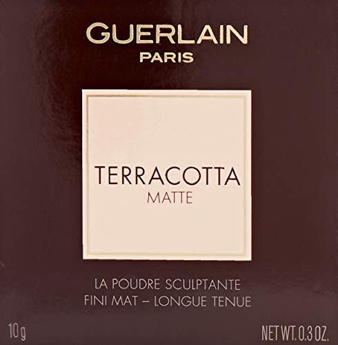 GUERLAIN Terracotta Polvos COMPACTOS Matte Medium 1UN Unisex Adulto, Negro, Estándar