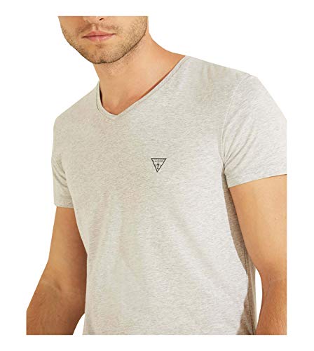 GUESS Men's Logo V-Neck Tee