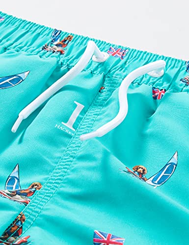 Hackett London Harry Volley B Traje de baño, 648turquoise Green, 7 años para Niños