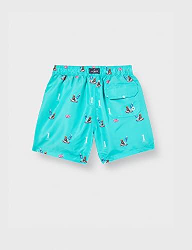 Hackett London Harry Volley B Traje de baño, 648turquoise Green, 7 años para Niños