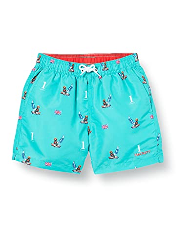 Hackett London Harry Volley B Traje de baño, 648turquoise Green, 7 años para Niños