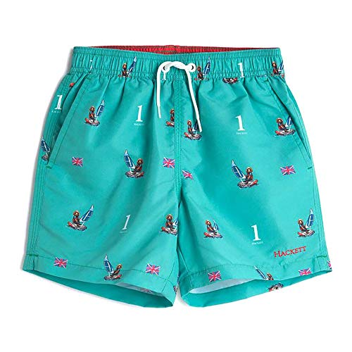 Hackett London Harry Volley Y Traje de baño, 648turquoise Green, 9 años para Niños