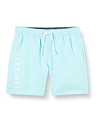 Hackett London Logo Volley B Traje de baño, 537turquoise, 7 años para Niños