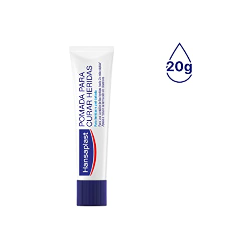 Hansaplast Pomada para Curar Heridas, crema cicatrizante sin fragancia, pomada para heridas y piel dañada que reduce el riesgo de cicatrices, 1 x 20 g