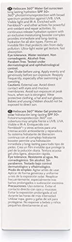 Heliocare 360° Water Gel SPF 50+ - Crema Solar Facial, Fotoprotector Avanzado, Ultraligera, Hidratante, Pieles Normales y Sensibles, Resistente al Agua, 50ml