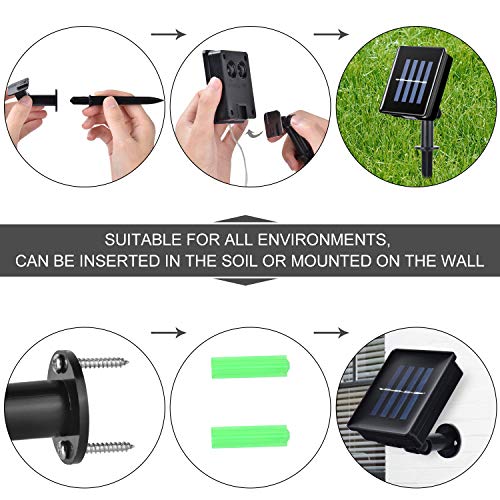 Herefun 200LEDs Solar Cadena de Luces 22M Guirnalda Luces Exterior, IP65 Impermeable Con 8 Modos de Luz para Jardín, Patio, Dormitorio, Bodas, Navidad, Blanco Cálido[Clase de eficiencia energética A]