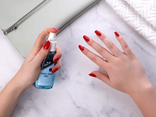 Herome - Spray Secado Rápido de Uñas, 75 ml | Uñas Pulidas y Secas en Un Minuto, Efecto Manicura Profesional, Aporta Hidratación y Fijación del Esmalte