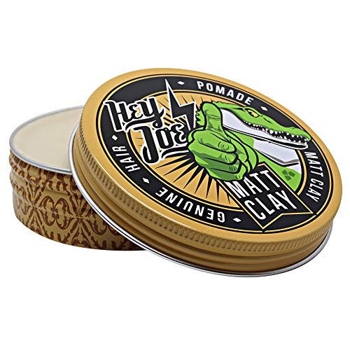 HEY JOE! - Genuine Hair Pomade Matt Clay | Cera Mate para Pelo con Fijación Alta - Envase de 100 ml