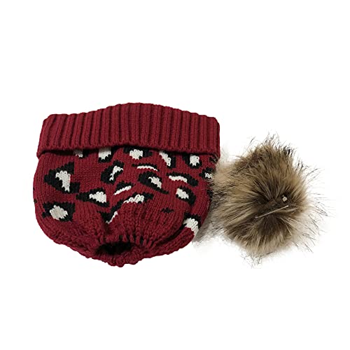 Hombre Mujer Gorro Punto,Gorro con pompón extraíble,Gorro de Invierno para Suave Elástico para Térmico, Beanie con Agujero para Coleta, Ideal para Esquí, Ciclismo Actividades al Aire Libre (Blanco)