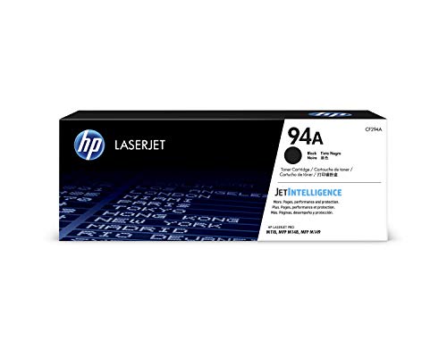 HP 94A CF294A, Negro, Cartucho Tóner Original, de 1.200 páginas, para impresoras HP LaserJet Pro MFP M148dw, MFP M148fdw y MFP M118dw