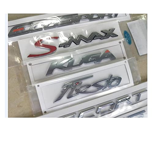 HUAYU Las Letras del Tronco de Cromo se Ajustan a Ford EcoSport S-MAX C-MAX KUGA Fiesta Fiesta Edge Emblem Emblem Emblem Emblem Emblems Emblems DE TITANIOS Emblems (Style : Focus (Old))