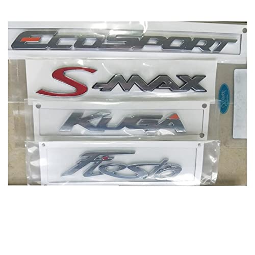 HUAYU Las Letras del Tronco de Cromo se Ajustan a Ford EcoSport S-MAX C-MAX KUGA Fiesta Fiesta Edge Emblem Emblem Emblem Emblem Emblems Emblems DE TITANIOS Emblems (Style : Focus (Old))