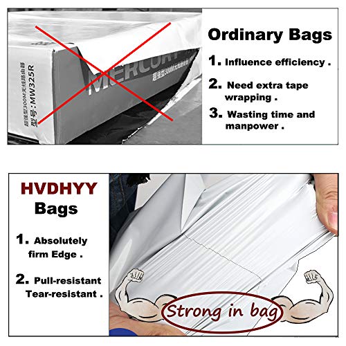 HVDHYY Bolsas para Envíos Sobres de Postales Plástico de Genérico Envío por correo Bolsas Polietileno Autoadhesivas Embalaje Sobres para Postales Blanco Bolsas Opaca (45CMX32CM)